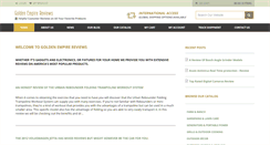 Desktop Screenshot of goldenempirereviews.com